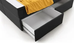 Franco Komplett Sängpaket med förvaring LED-belysning 180x200 cm + 2st Franco Sängbord