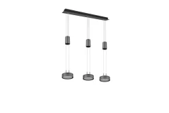 Franklin LED Taklampa 3L antracit