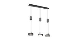 Franklin LED Taklampa 3L antracit