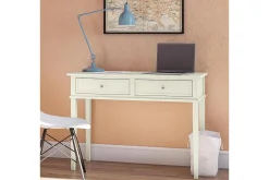 Franklin Skrivbord 90 cm med Förvaring Låda Vit
