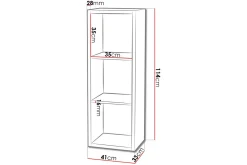 Franzine Bokhylla 41 cm