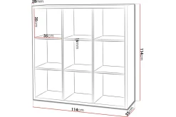 Franzine Bokhylla 114 cm