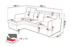 Fredrik Soffa med Divan 3-sits