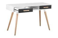 Frisange Skrivbord 120 cm med Förvaring 2 Lådor + Hylla