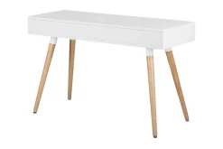 Frisange Skrivbord 120 cm med Förvaring 2 Lådor + Hylla
