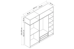 Fruitland Garderob 180 cm