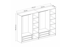 Fruitland Garderob 270 cm