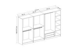 Fruitland Garderob 315 cm