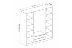 Fruitland Garderob 180 cm