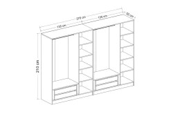 Fruitland Garderob 270 cm
