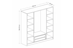 Fruitland Garderob 180 cm