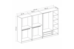 Fruitland Garderob 315 cm