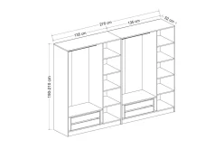 Fruitland Garderob 270 cm