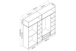 Fruitland Garderob 270 cm