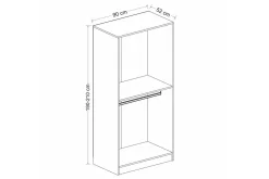 Fruitland Garderob 90 cm