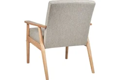Fåtölj Esrum Grå/ljust trä, Polyester