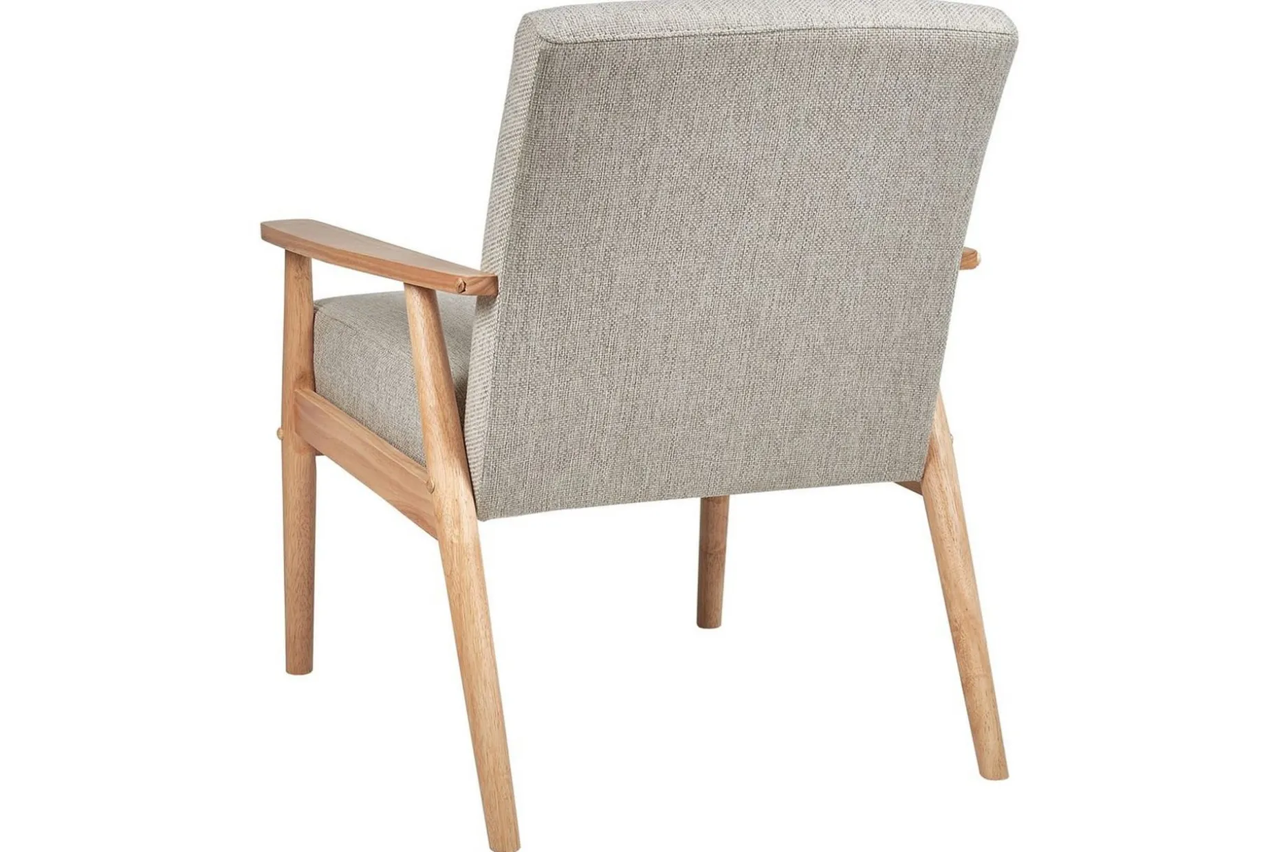 Fåtölj Esrum Grå/ljust trä, Polyester