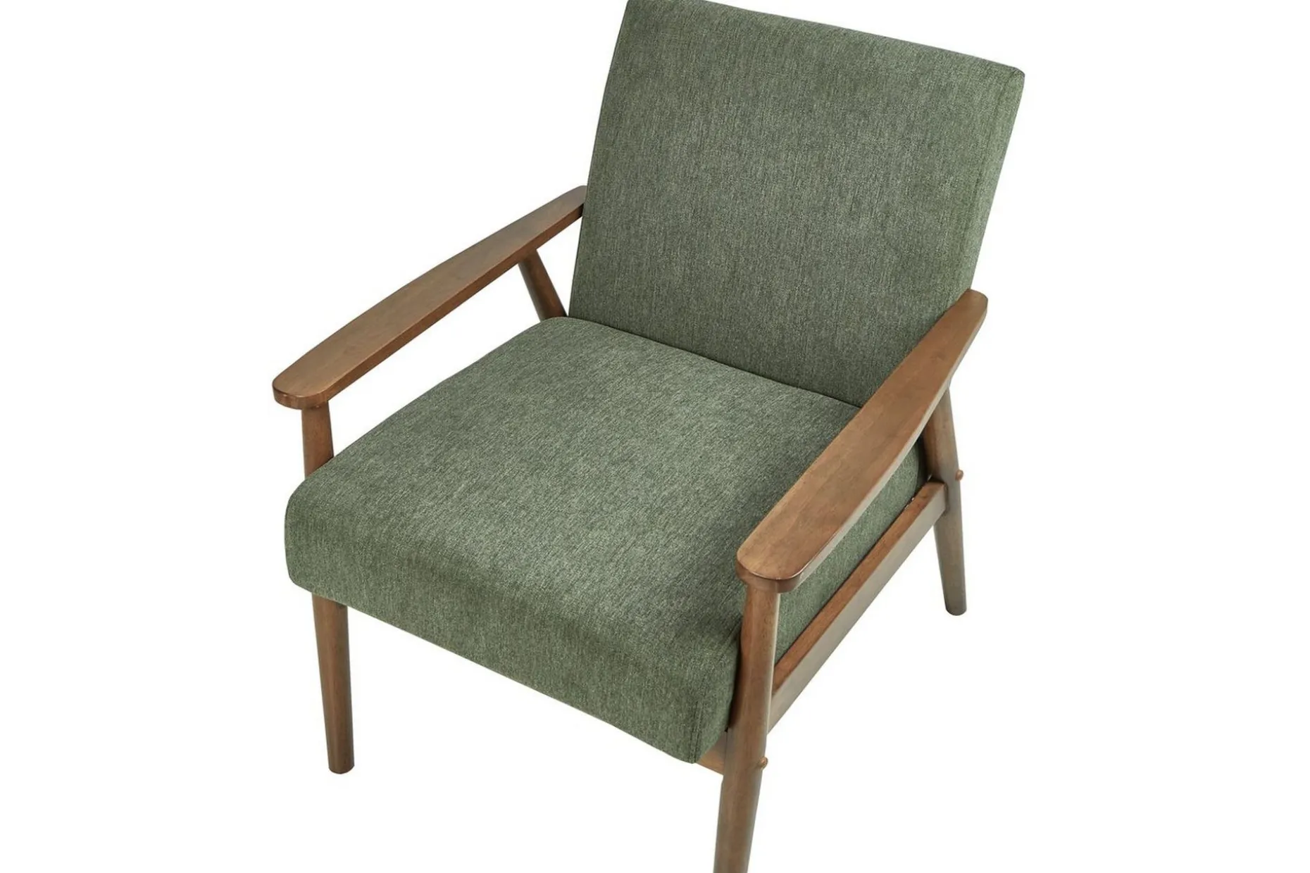 Fåtölj Esrum Grönt/mörkt trä, Polyester