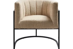 Fåtölj Larvik II Beige/svart