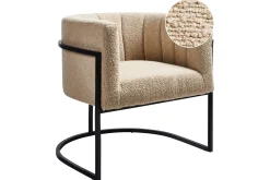 Fåtölj Larvik II Beige/svart