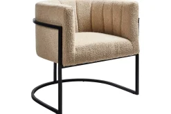 Fåtölj Larvik II Beige/svart