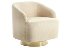 Fåtölj Lavik Beige/guld