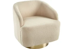 Fåtölj Lavik Beige/guld