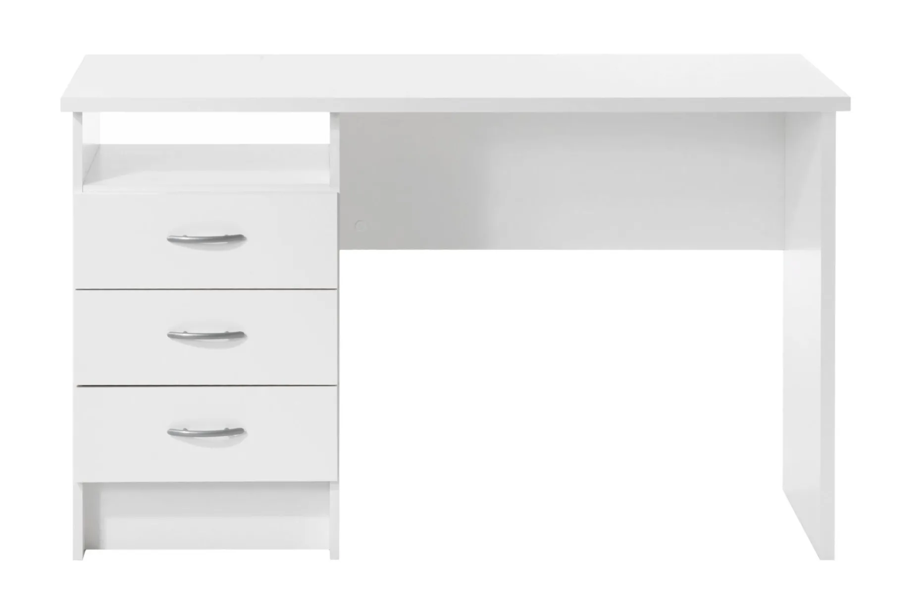 Function Skrivbord 120 cm med Förvaring Lådor + Hylla