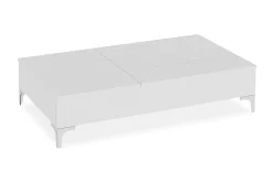 Furny Home Soffbord 121 cm Höj- och Sänkbar med Förvaring