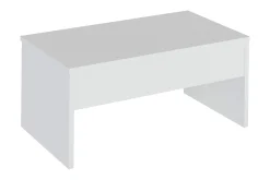 Furny Home Soffbord 90 cm Höj- och Sänkbar med Förvaring