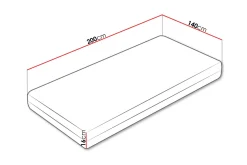 Fynlee Skummadrass 140x200 cm