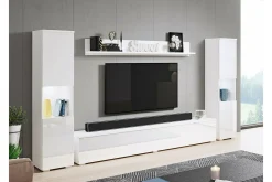 Galbally Möbelset För Vardagsrum White