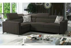 Galbally 3-sits Hörnbäddsoffa Dark brown