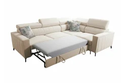 Galbally 3-sits Hörnbäddsoffa Dark brown