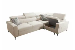 Galbally 3-sits Hörnbäddsoffa Dark brown
