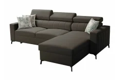 Galbally 3-sits Hörnbäddsoffa Dark brown