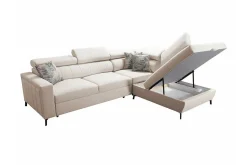 Galbally 3-sits Hörnbäddsoffa Dark brown