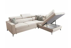 Galbally 3-sits Hörnbäddsoffa Dark brown