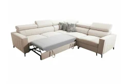 Galbally 4-sits Hörnbäddsoffa Black