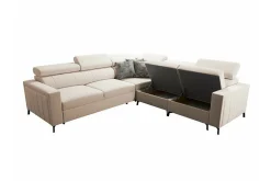 Galbally 4-sits Hörnbäddsoffa Black
