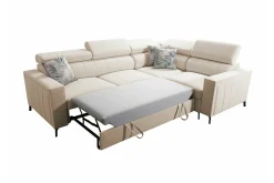Galbally 3-sits Hörnbäddsoffa Dark brown