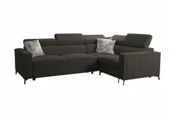 Galbally 3-sits Hörnbäddsoffa Dark brown