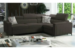 Galbally 3-sits Hörnbäddsoffa Dark brown