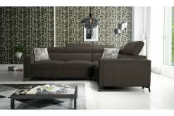 Galbally 3-sits Hörnbäddsoffa Dark brown