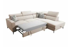 Galbally 3-sits Hörnbäddsoffa Dark brown
