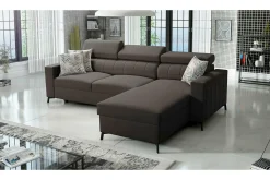 Galbally 3-sits Hörnbäddsoffa Dark brown