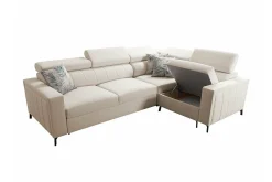 Galbally 3-sits Hörnbäddsoffa beige