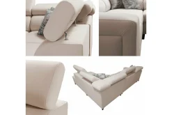 Galbally 3-sits Hörnbäddsoffa Beige/Light beige