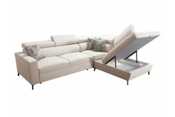 Galbally 3-sits Hörnbäddsoffa Beige/Light beige