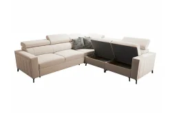 Galbally 4-sits Hörnbäddsoffa Ljusgrå